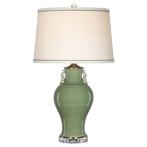 Londonderry Porcelain Table Lamp, Green
