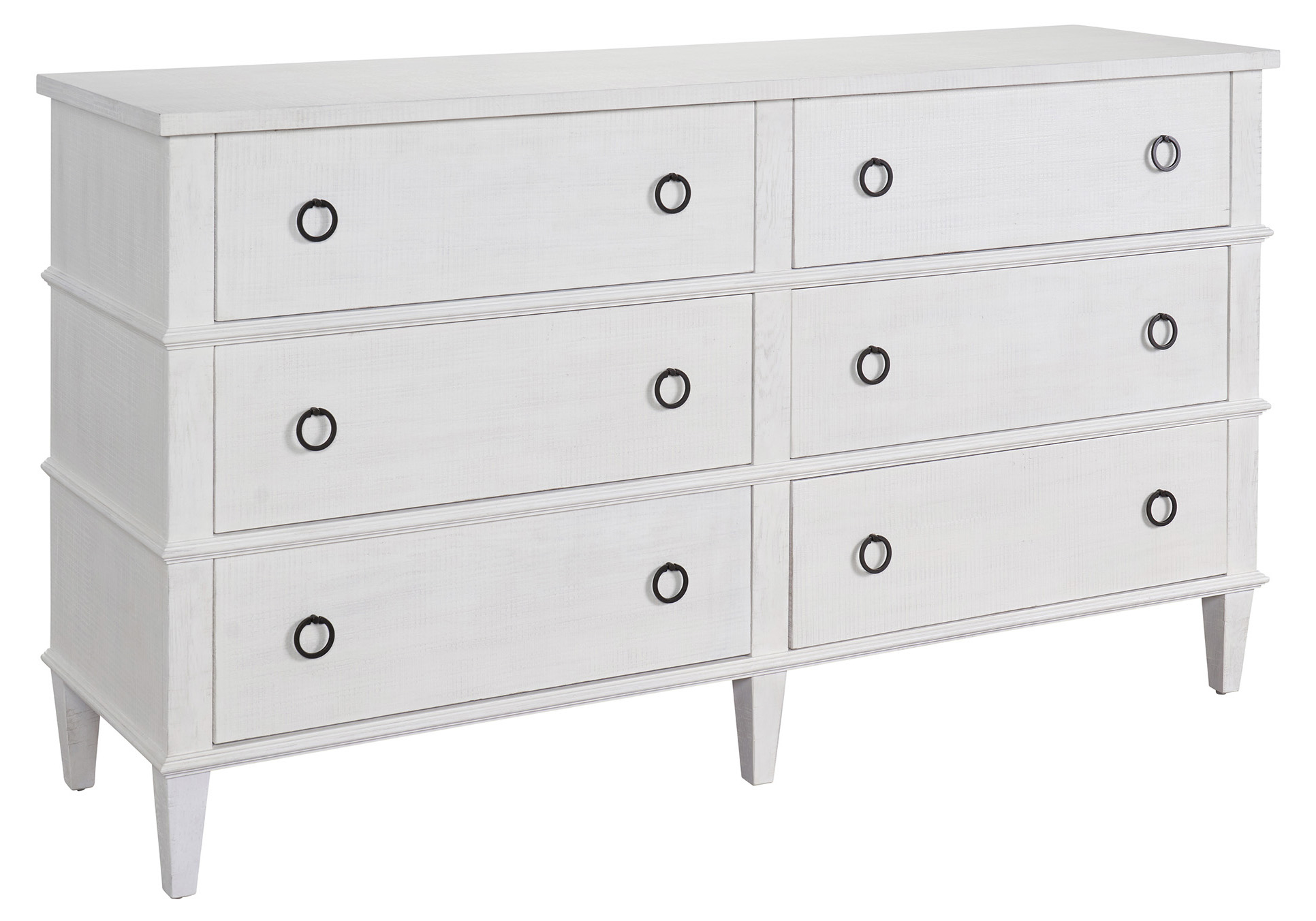 Owen 6-Drawer Dresser, White