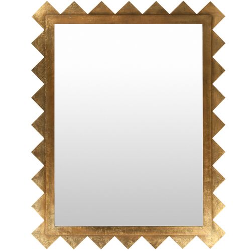 Hailey Deco Oversized 45x58 Mirror, Gold~P76562684