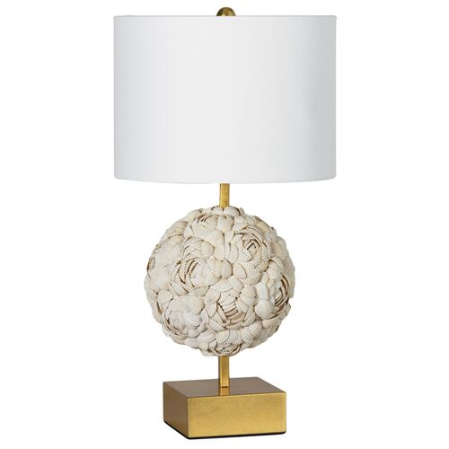 Brittney Mini Shell Lamp, Neutral