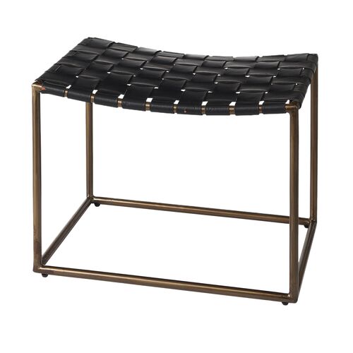 Bravo Leather Woven Bench Bravo Leather Woven Bench
