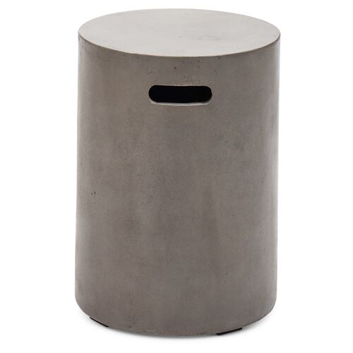 Cylinder Stool, Dark Gray Concrete~P77255055