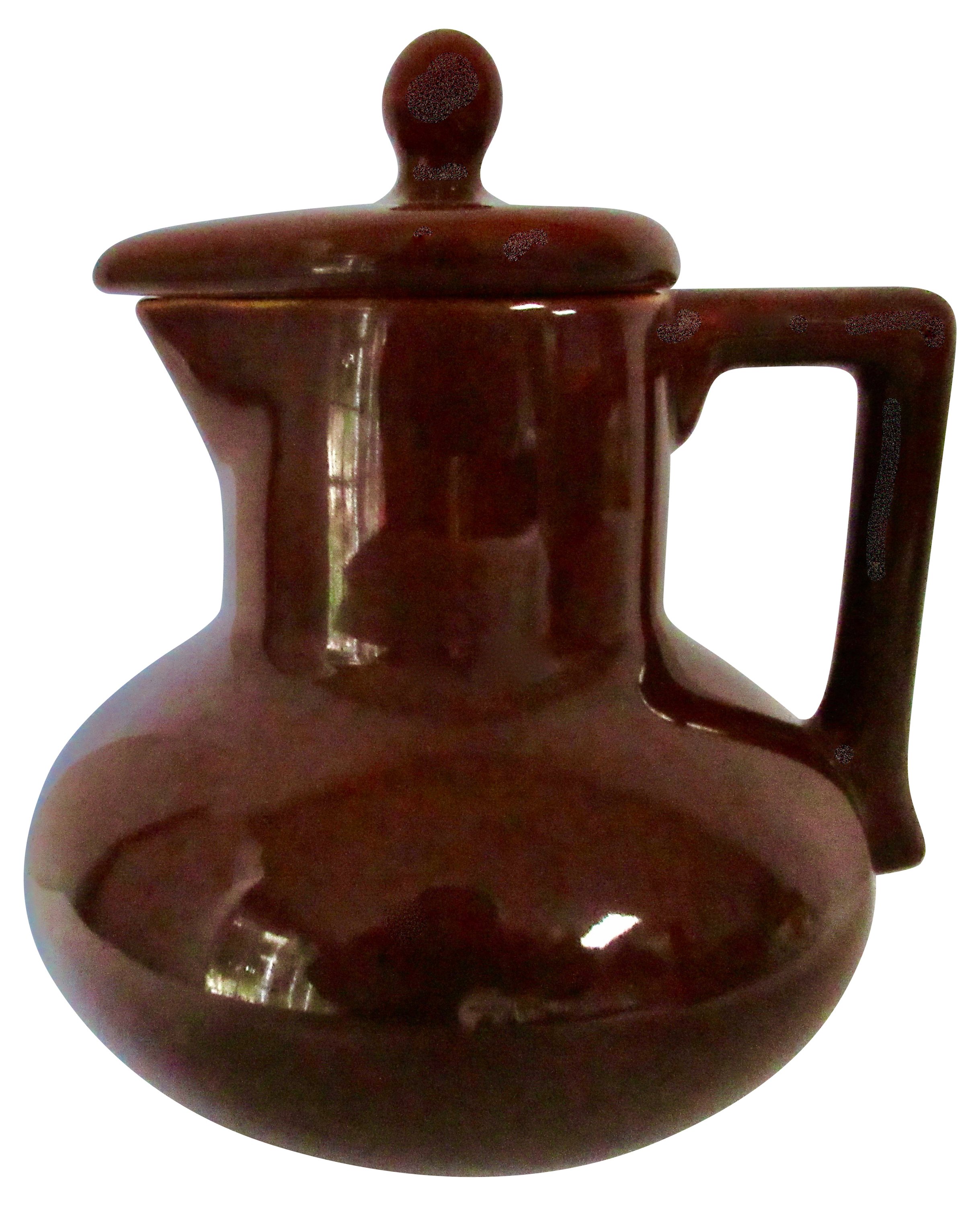 1930s California Pottery Jug with Lid~P77614664