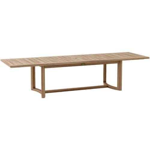 Avanta Outdoor Teak Extension Dining Table, Natural Avanta Outdoor Teak Extension Dining Table, Natural