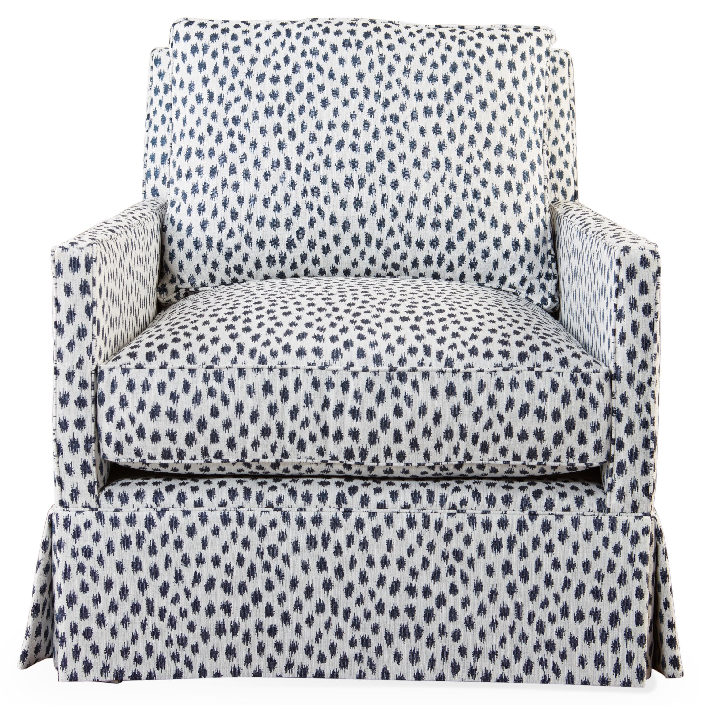 Auburn Club Chair, Indigo Spot Sunbrella