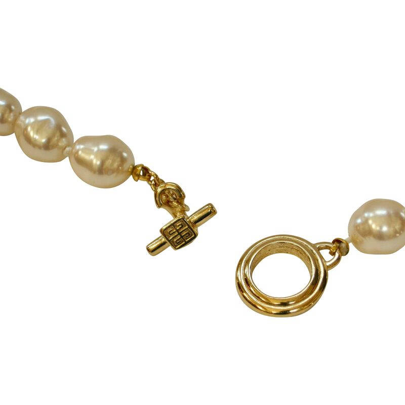 Wisteria Antiques Etc… - Givenchy Baroque Glass Pearl Necklace | One ...