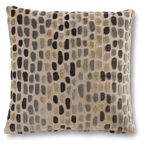 Finley 19x19 Pillow, Gray Metallic Spots~P77488154