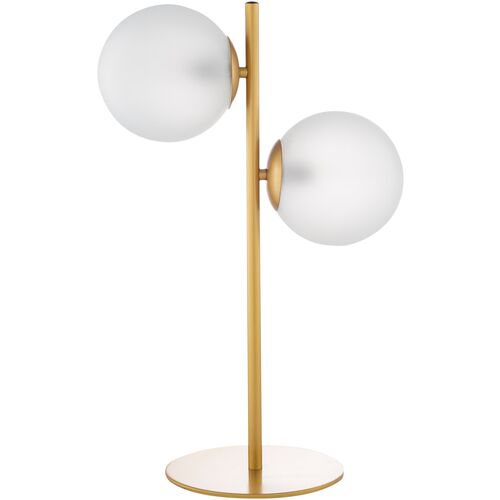 Jacob Frosted Globe Table Lamp, Gold~P77628472