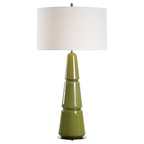 Katia Ceramic Table Lamp, Green