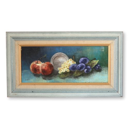 French Fruit Still Life Painting