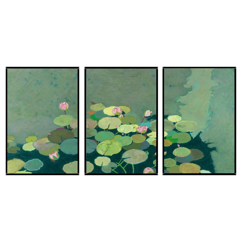 Friedlander, Organic Lily Pads Triptych