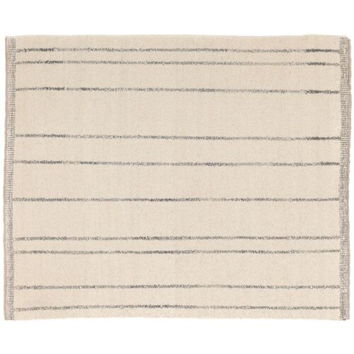 Xava Hand-Knotted Rug, Silver Stripe~P77655604