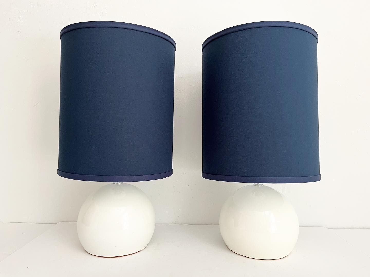 1960s Lightolier Lamps w/Shades, Pair~P77672012