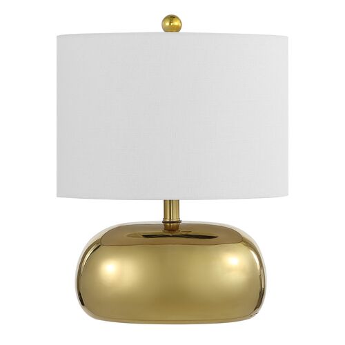 Calix Ceramic Table Lamp, Gold Calix Ceramic Table Lamp, Gold
