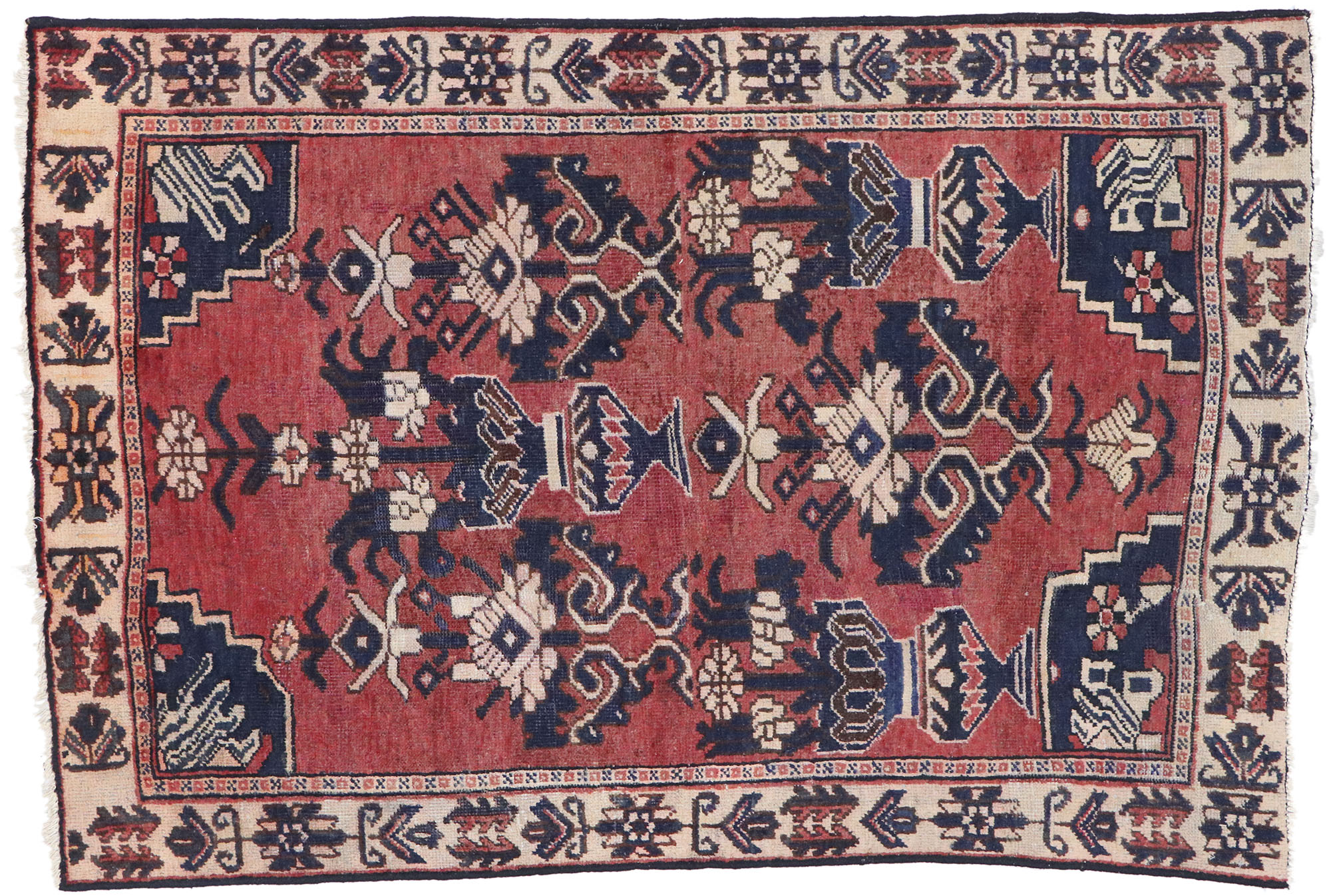 Persian Bakhtiari Rug, 4'3" x 6'3"~P77632026