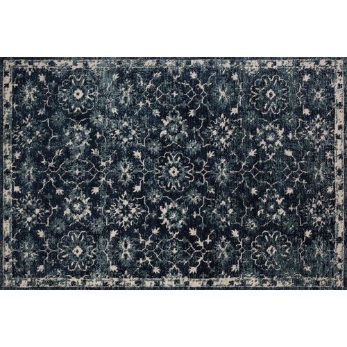 Arwin Rug, Navy/Ivory