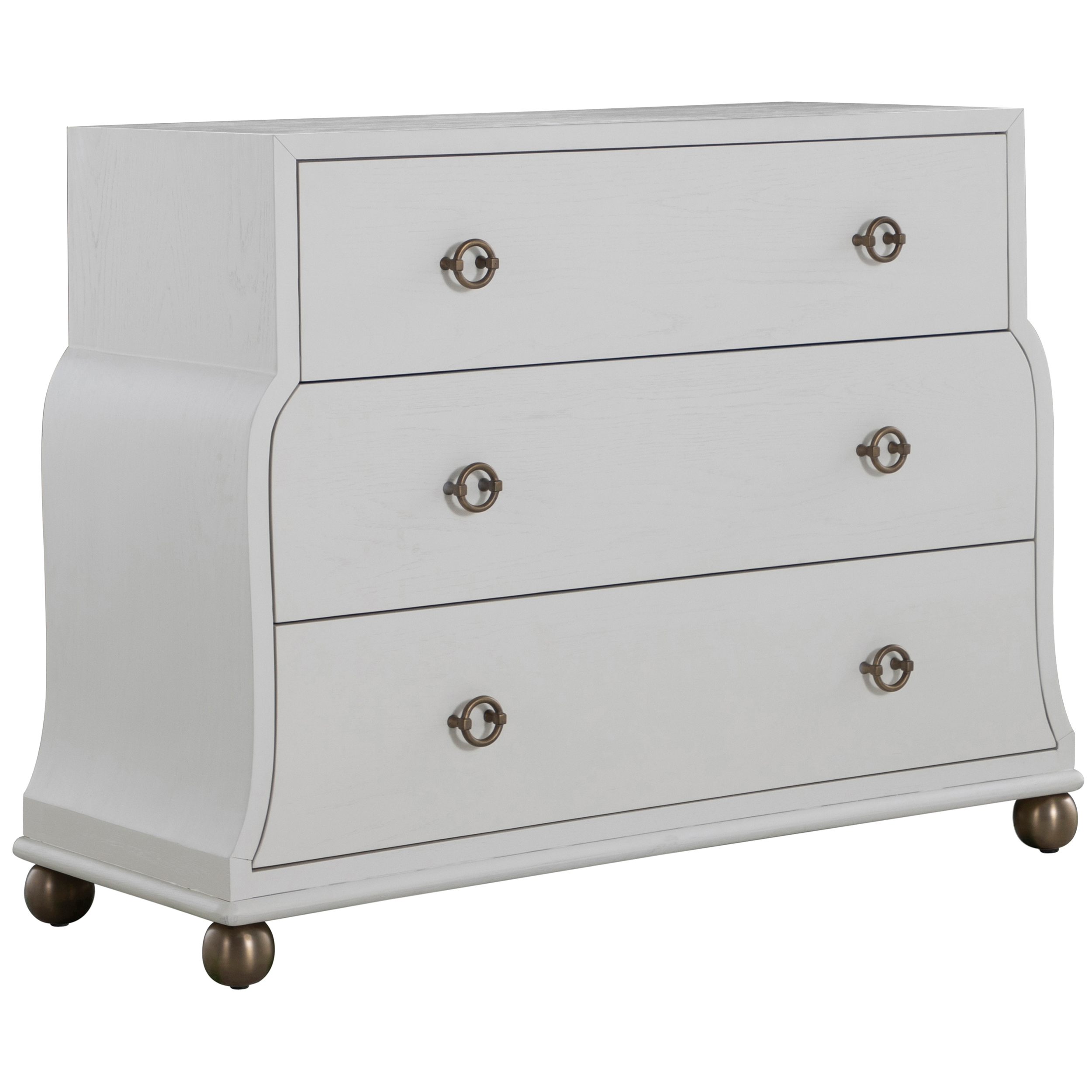 paterson lacquered ivory dresser Paterson Lacquered Ivory Wood 4 Drawer Chest
