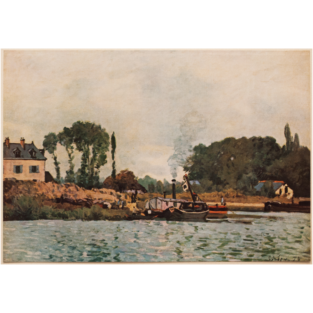 Sisley, Boats at the Lock at Bougival~P77557964