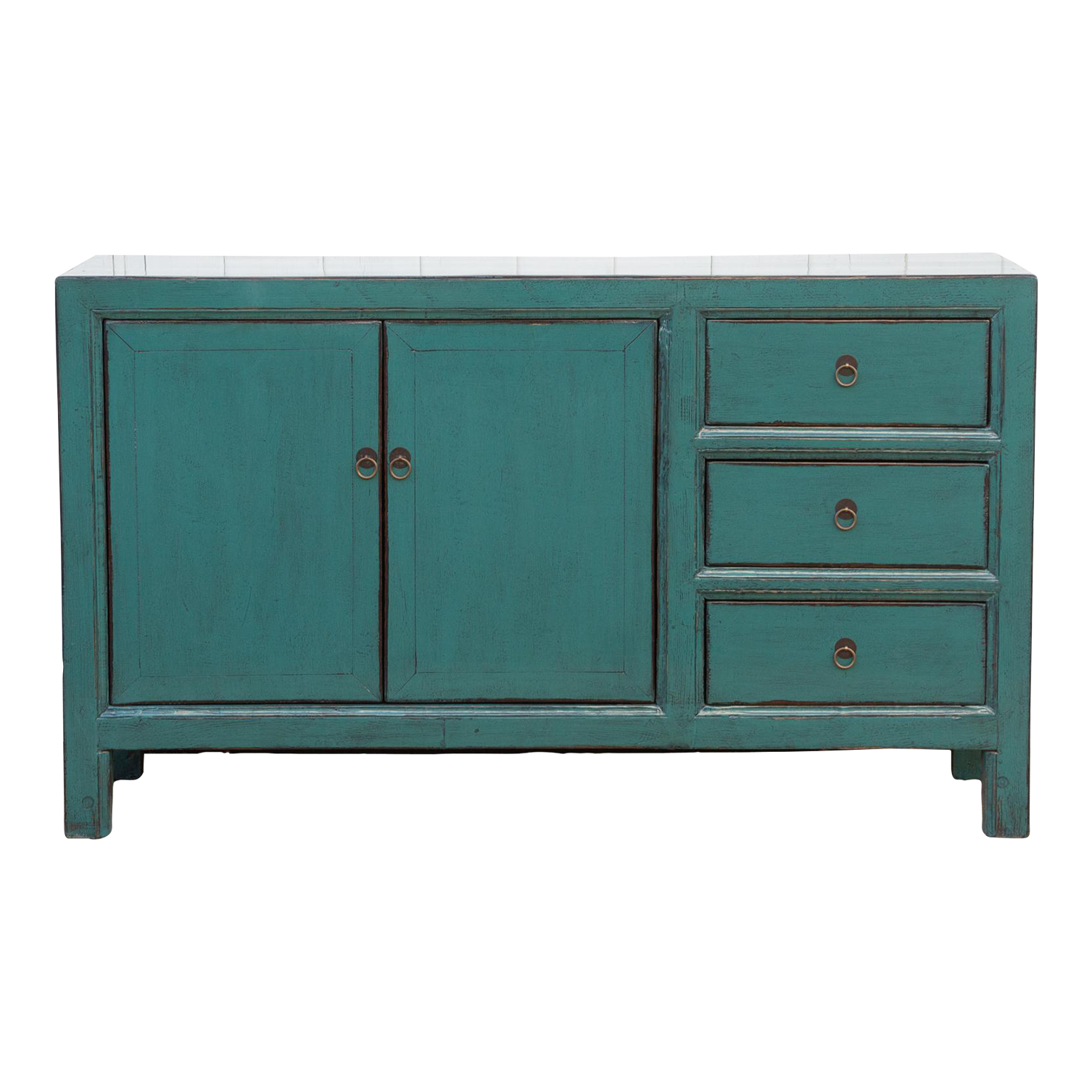 Arabian Green Lacquered Buffet Cabinet~P77687056