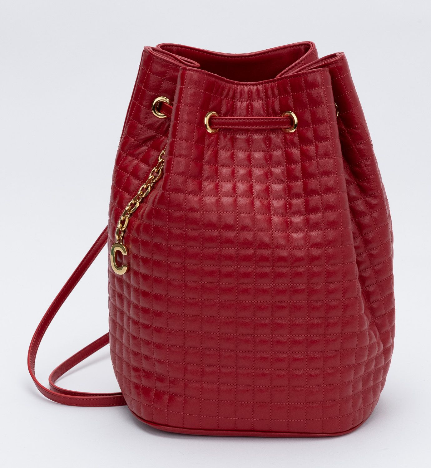 Celine New Red Leather Backpack~P77666548