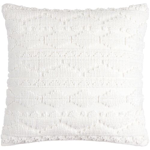 Matthew Woven Pillow, White