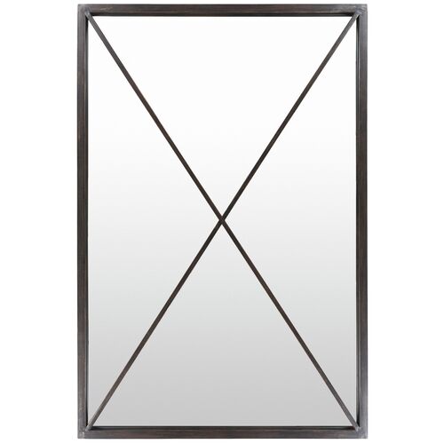 Nash Floor Mirror, Black