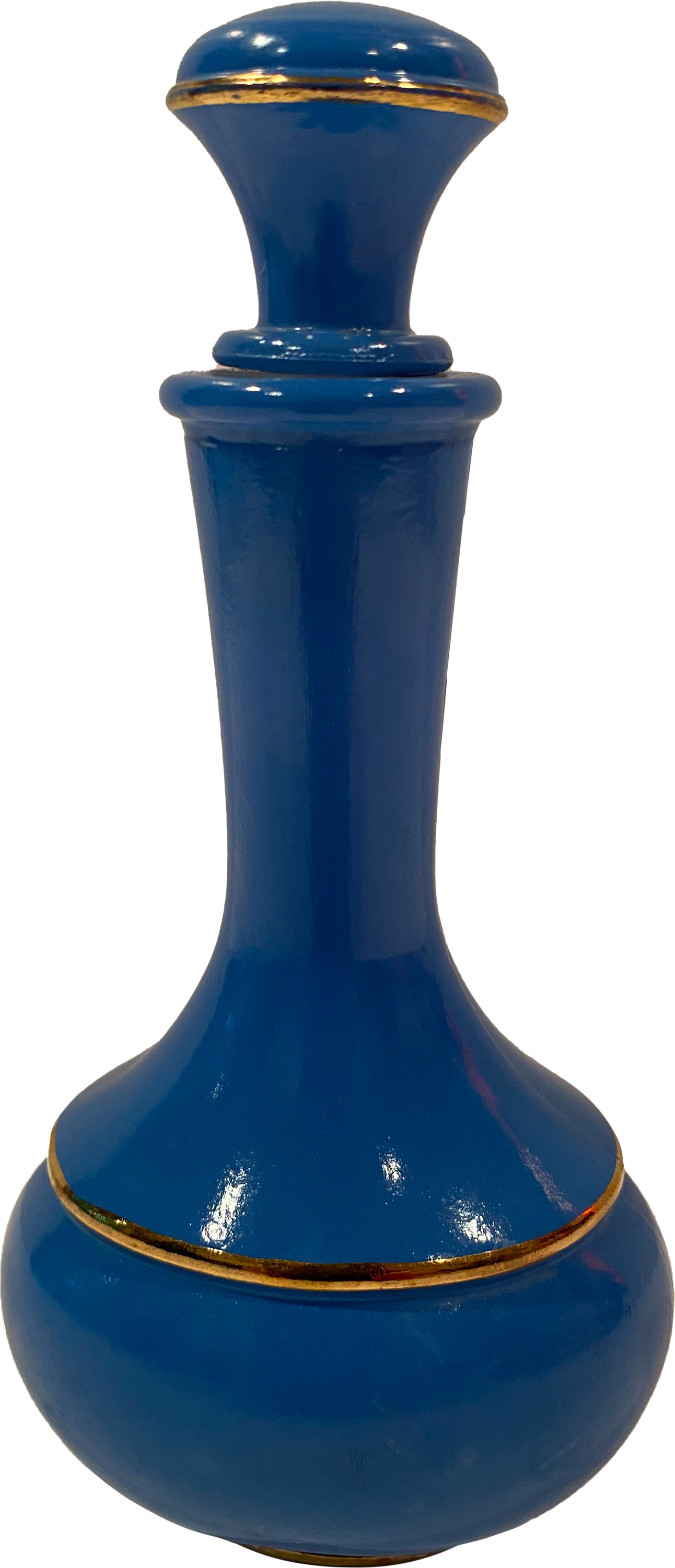 Blue Opaline Genie Perfume Bottle~P77635263
