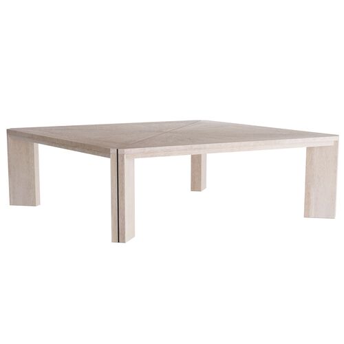 Vancouver Square Oak Cocktail Table, Smoke Gray