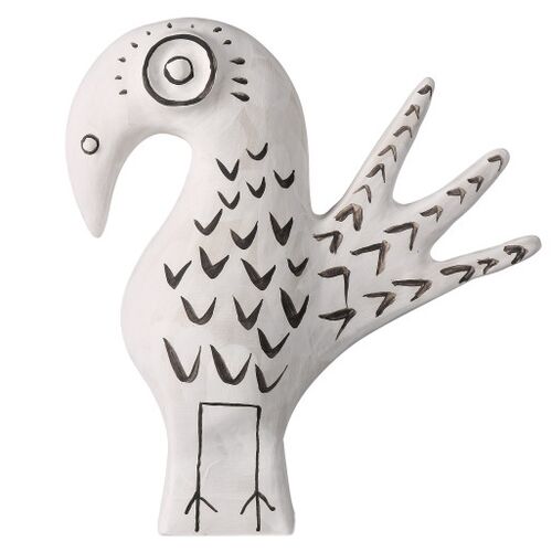 Norman the Peacock, Washed White/Black