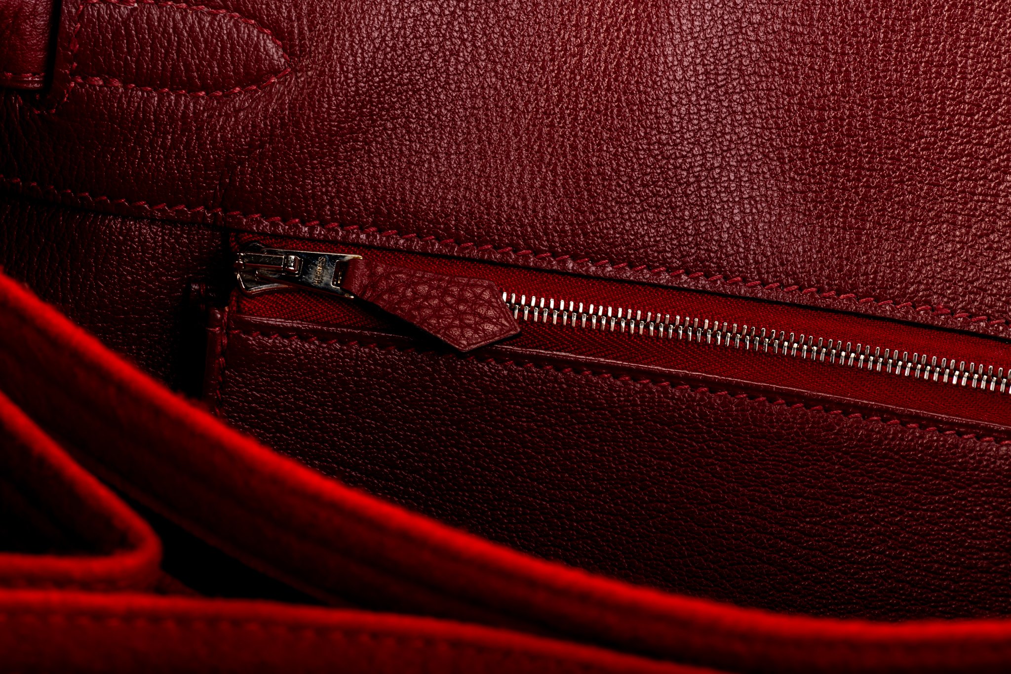 Hermès Birkin 35 Taurillon Clemence Rouge Casaque