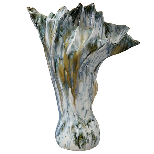 Orca Ceramic Vase, Blue