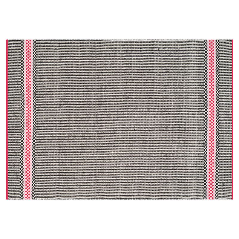 Heather Flat-Weave Rug, Light Pink/Multi