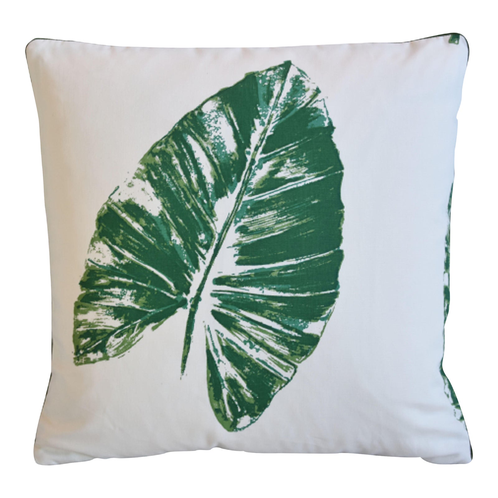 Kravet Fabrics Green Banana Leaf Pillow Kravet Fabrics Green Banana Leaf Pillow~P77645252