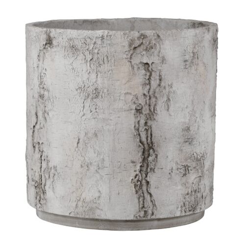 Faux Birch Planter, Gray