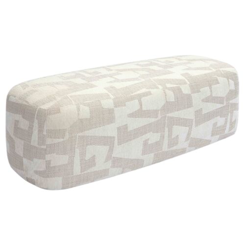 Jaxiel Jacquard Bench, Cream