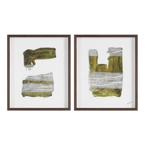 Stormborn Forms Diptych Painting, 24" x 20" Stormborn Forms Diptych Painting, 24" x 20"