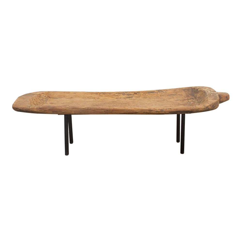 Antique Naga Wooden Trough Table~P77659323