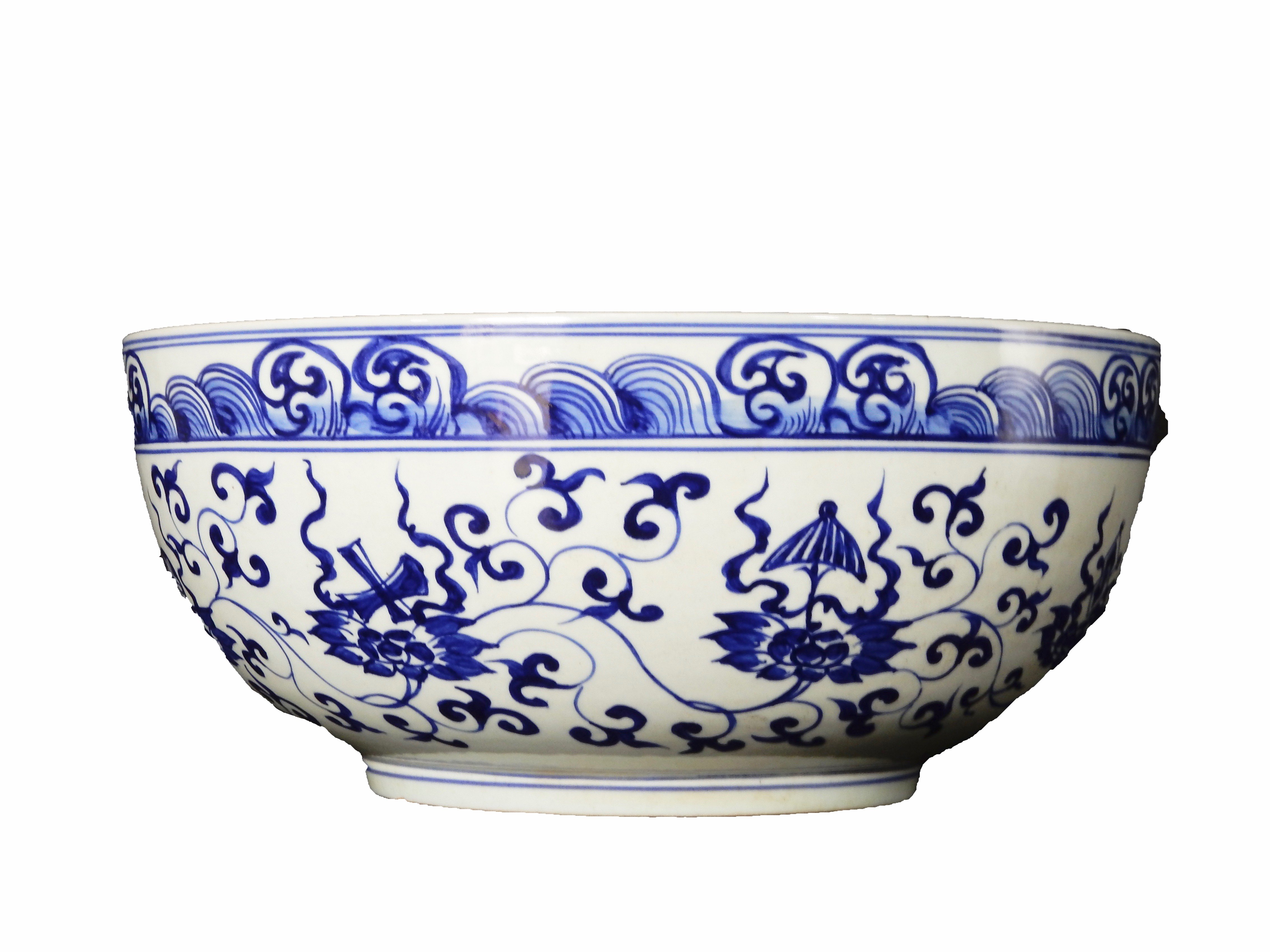 Large Blue & White Bowl~P77350436