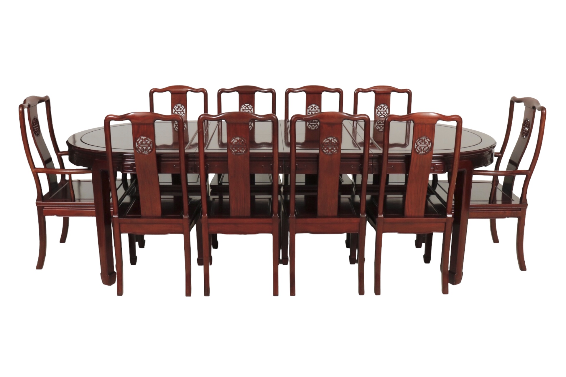 Ming Rosewood Dining Table & 10 Chairs~P77660136