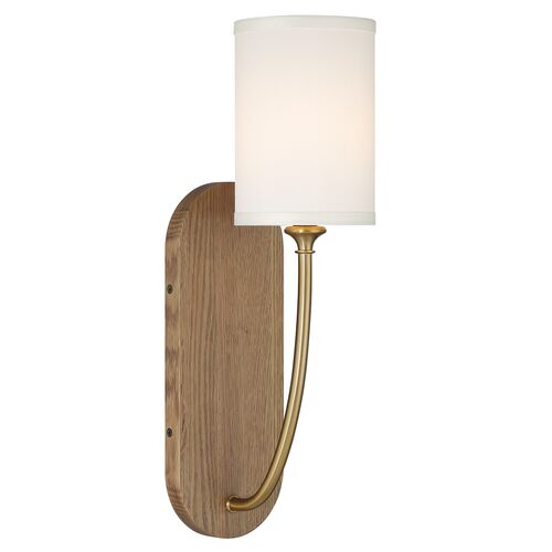 Preston 1-Light Wall Sconce, Vibrant Gold