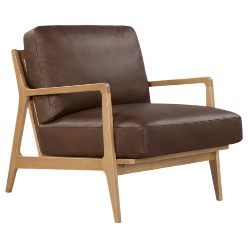 Elois Cane/Leather Accent Chair Elois Cane/Leather Accent Chair