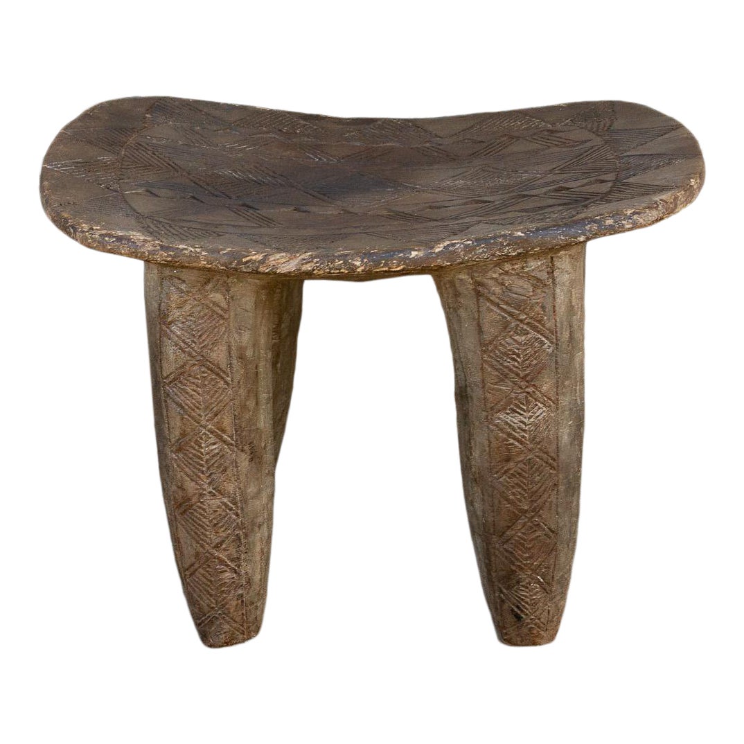 African Geometric Senufo Side Table~P77618195