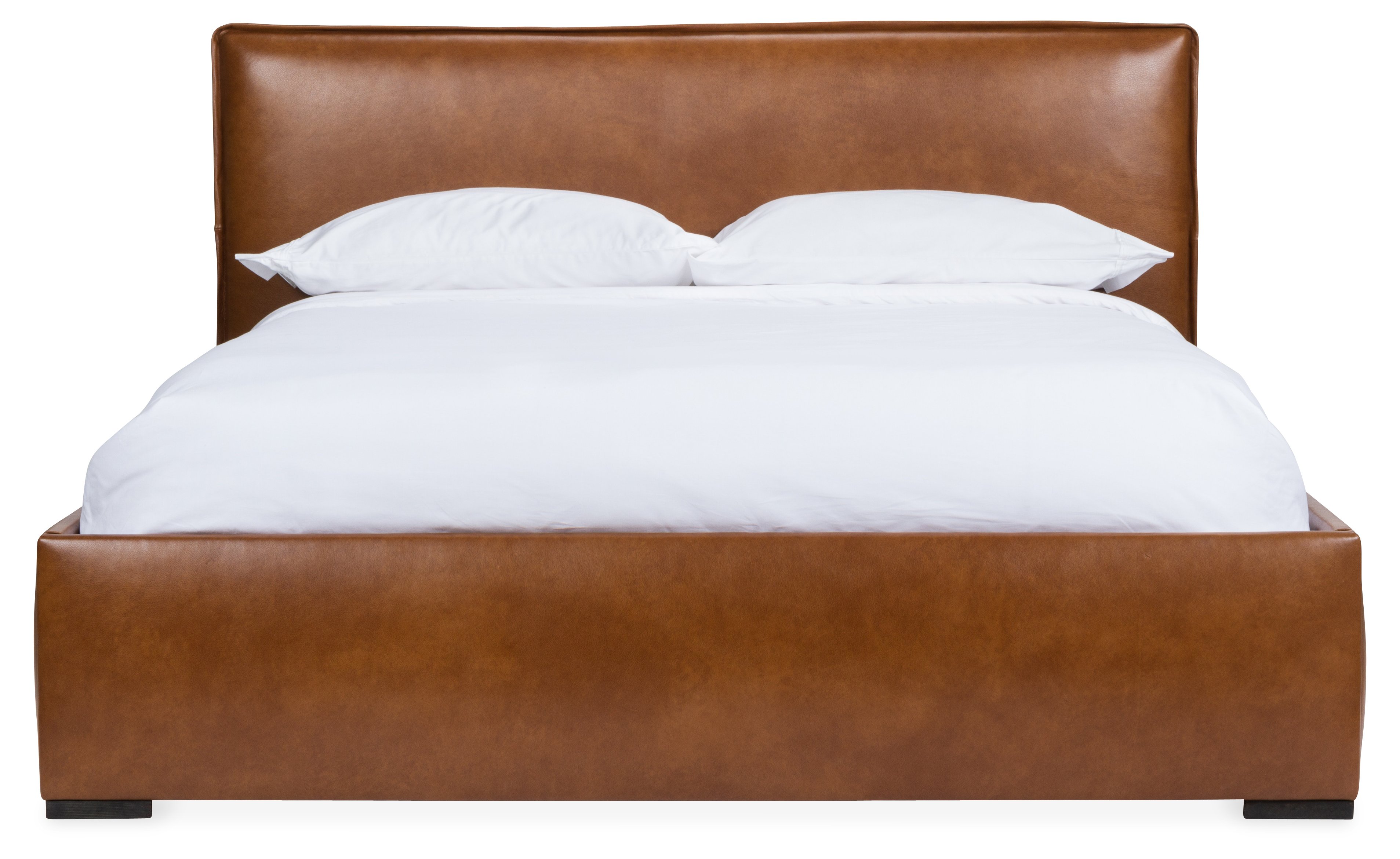 Leather platform bed frame discount