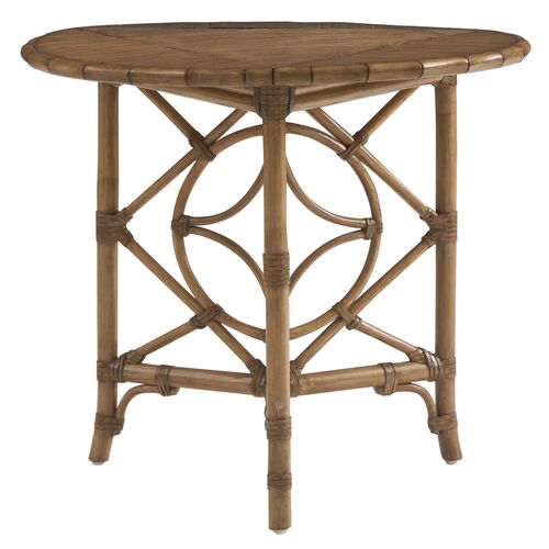 Palm Island Drop Leaf Accent Table, Sunwashed Palm Island Drop Leaf Accent Table, Sunwashed