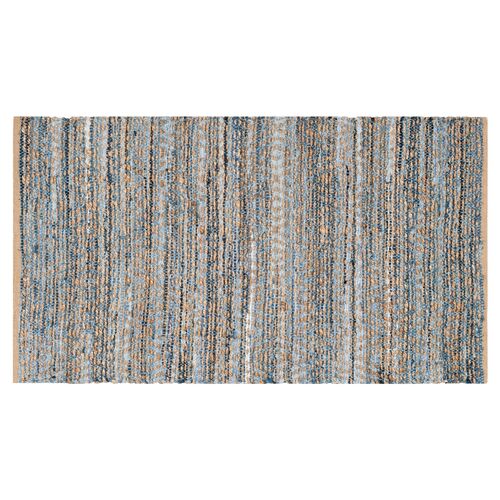 Capshaw Flat-Weave Rug, Natural/Blue~P60976475