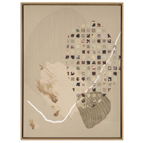 Threshold: Inhabiting My Headspace Mixed Media by LiminalME, White Oak Frame Threshold: Inhabiting My Headspace Mixed Media by LiminalME, White Oak Frame