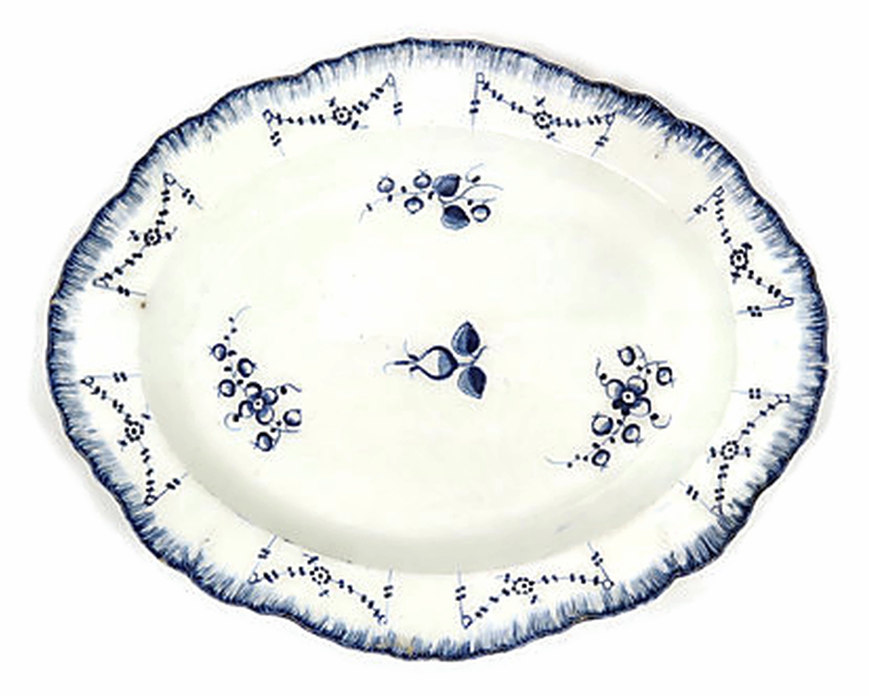 C. 1820 English Creamware Platter~P77585789