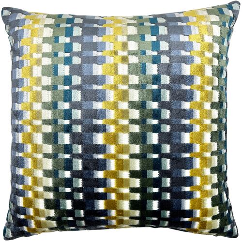 Emmett 22x22 Patterned Cut Velvet Pillow Emmett 22x22 Patterned Cut Velvet Pillow