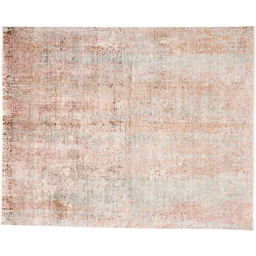 Eros Distressed 2' x 3' Rug, Pink/Blue