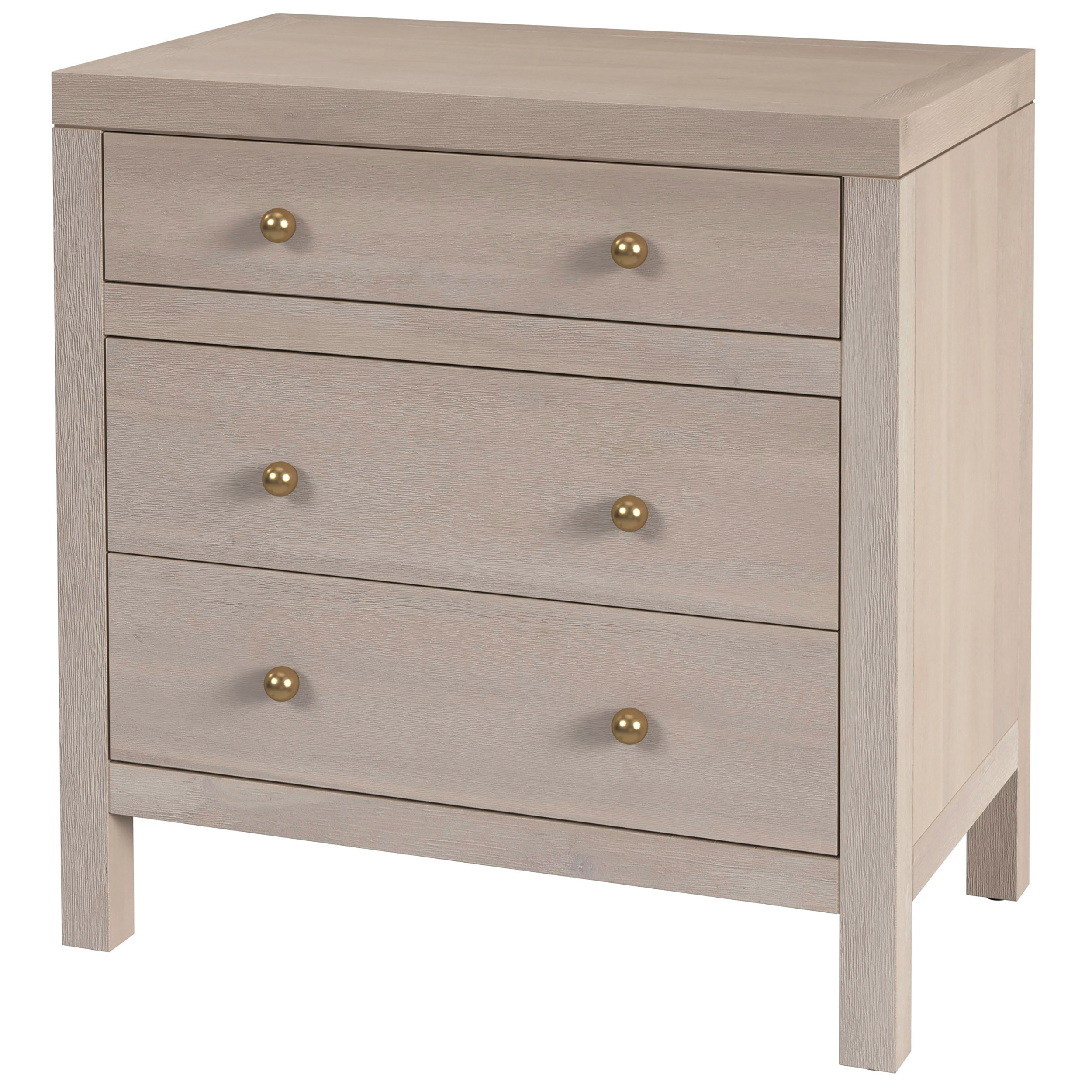 Charlie 3-Drawer Nightstand